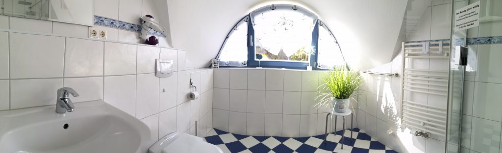 Bad mit Dusche Haus Seehund